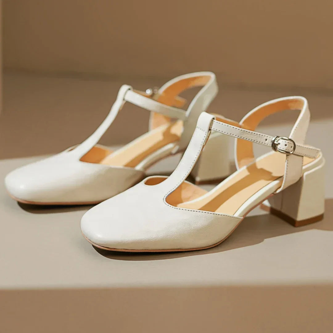 Ava&Rose™| Beatrica Leather Mary Janes