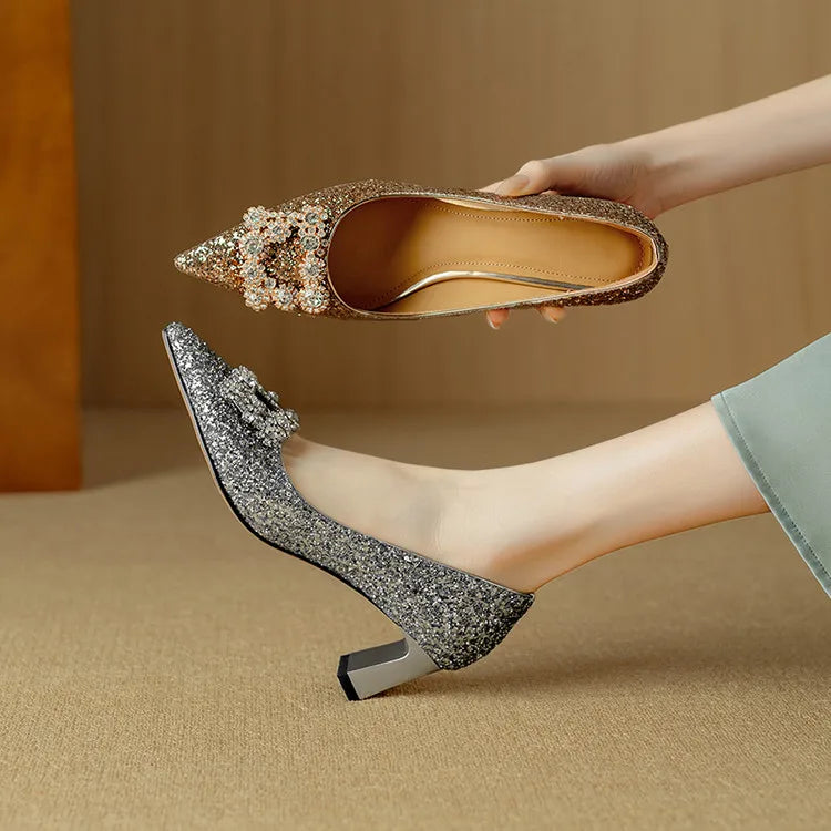 Ava&Rose™| Gloria Glitter Pumps