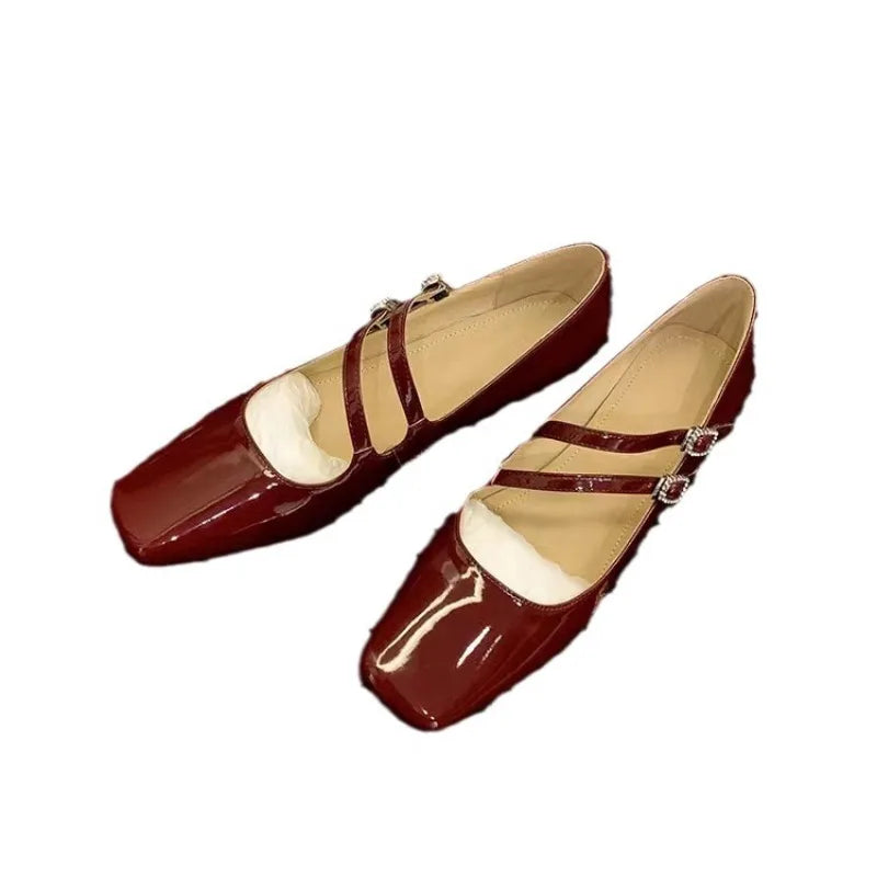 Ava&Rose™|Chic Double-Strap Flats