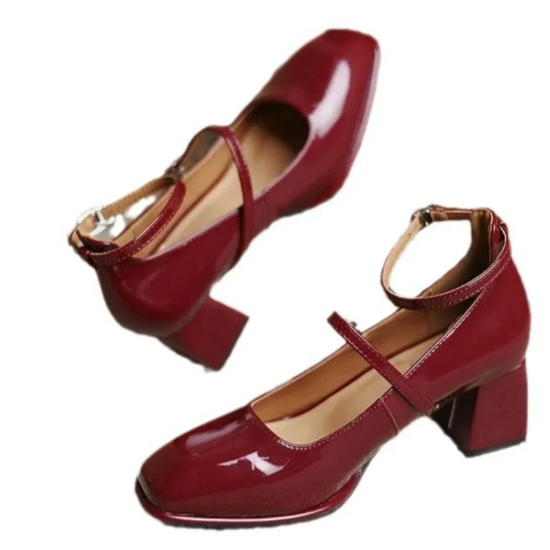 Ava&Rose™| Elegant Ankle-Strap Pumps