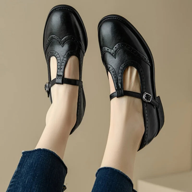 Ava&Rose™| Elegant T-Strap Mary Janes