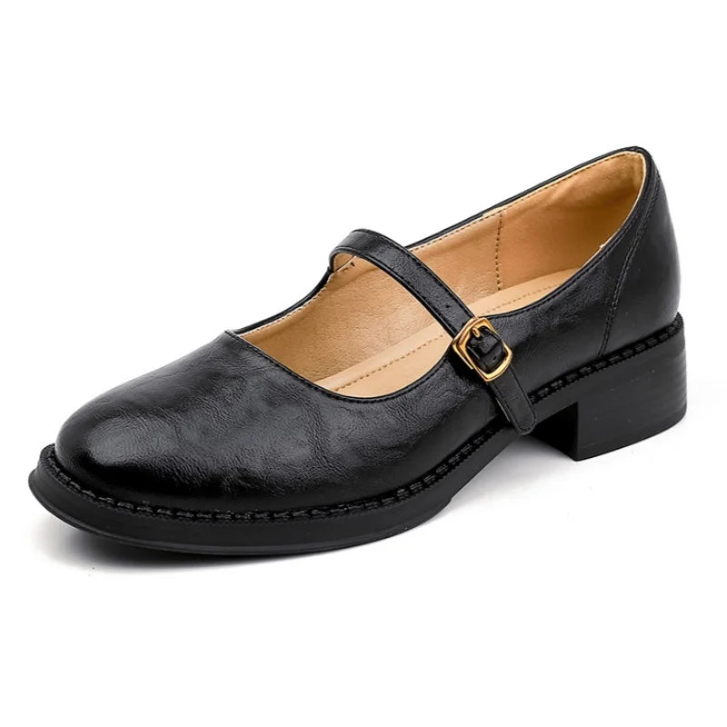 Ava&Rose™| Classic Comfort Mary Janes Made Of Leather