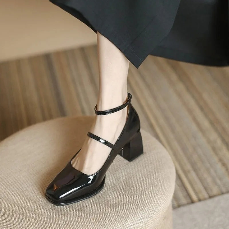 Ava&Rose™| Elegant Ankle-Strap Pumps