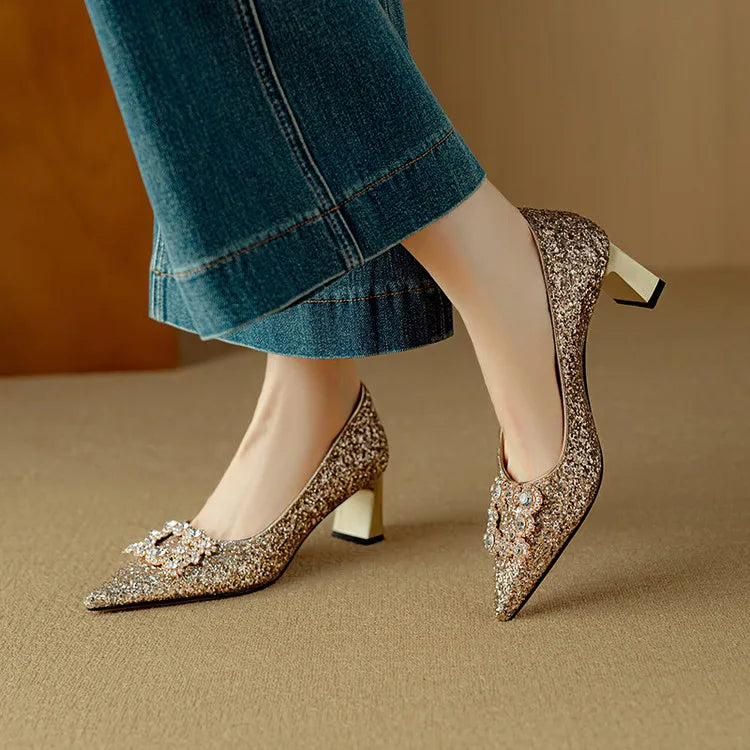 Ava&Rose™| Gloria Glitter Pumps