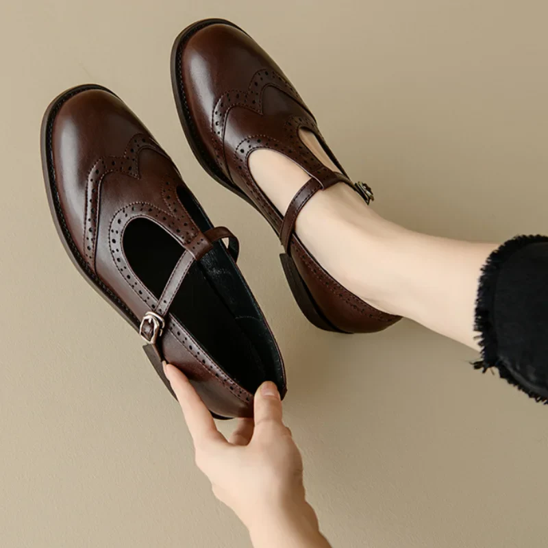 Ava&Rose™| Elegant T-Strap Mary Janes