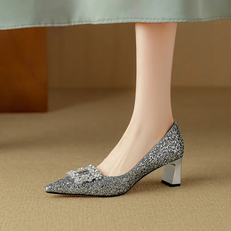 Ava&Rose™| Gloria Glitter Pumps