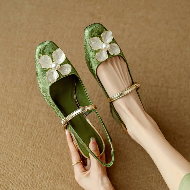 Ava&Rose™| Genine Slingback Pumps