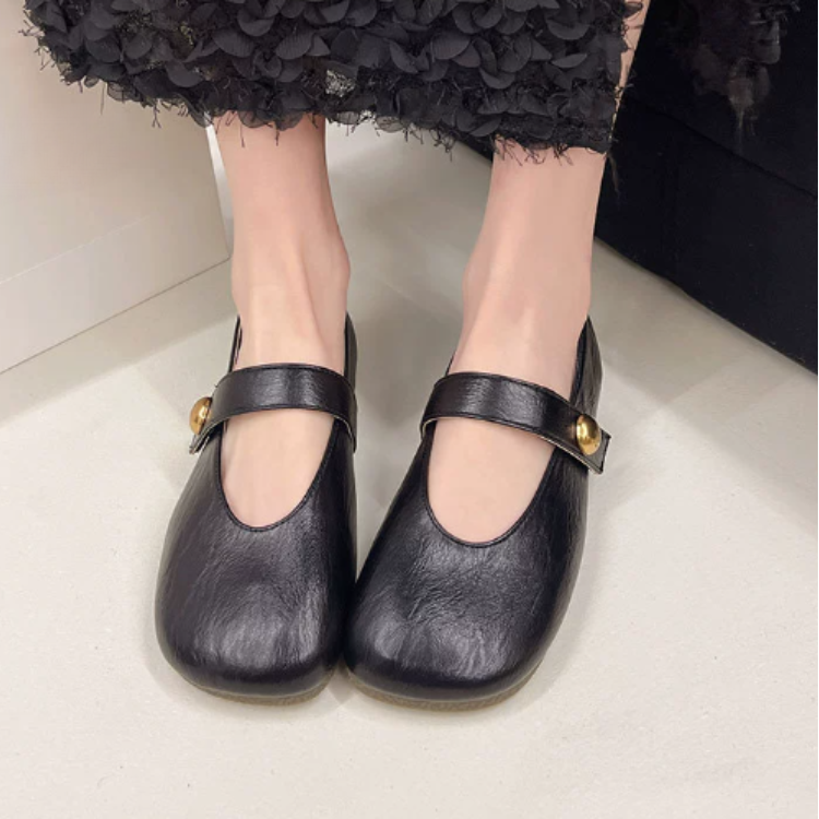 Ava&Rose™| Irene Leather Mary Janes