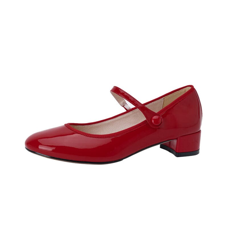 Ava&Rose™| Livy Leather Mary Janes