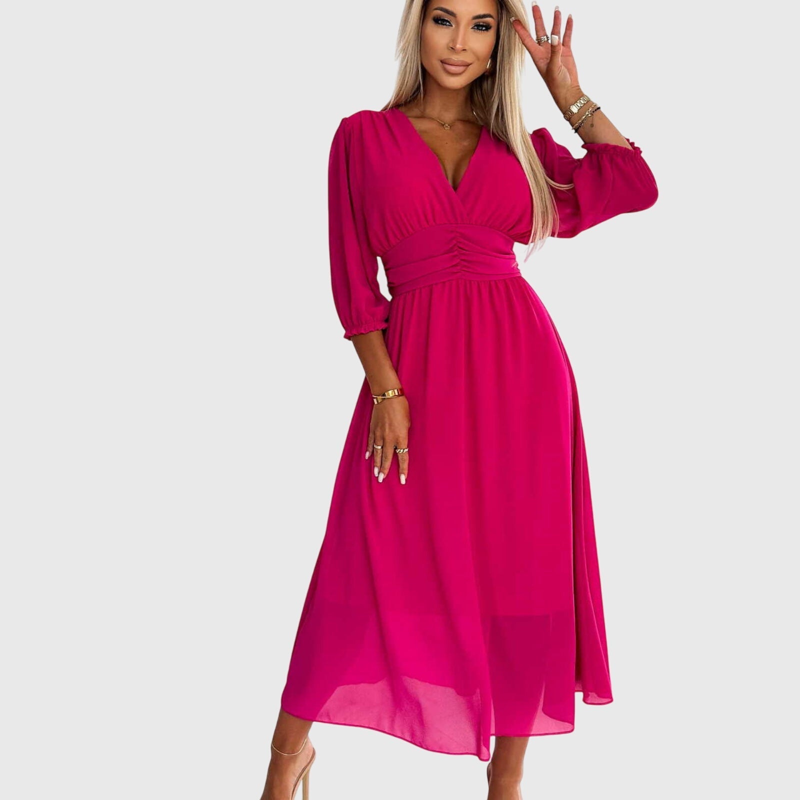 Ava&Rose™ | Lightweight Silky Chiffon Dress