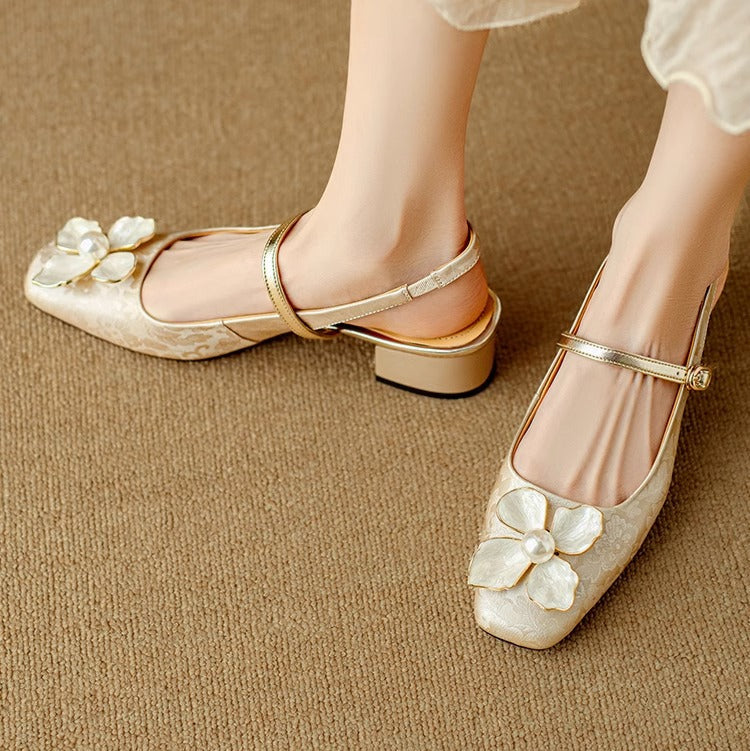 Ava&Rose™| Genine Slingback Pumps