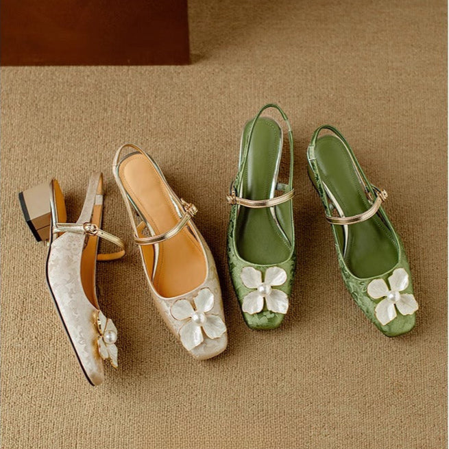 Ava&Rose™| Genine Slingback Pumps