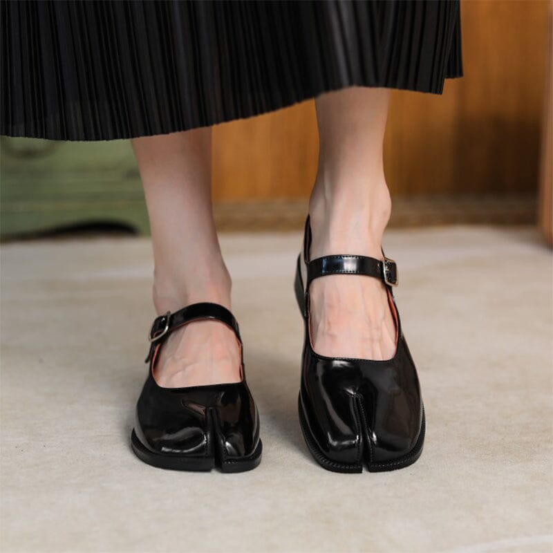 Ava&Rose™| Martha Leather Mary Janes