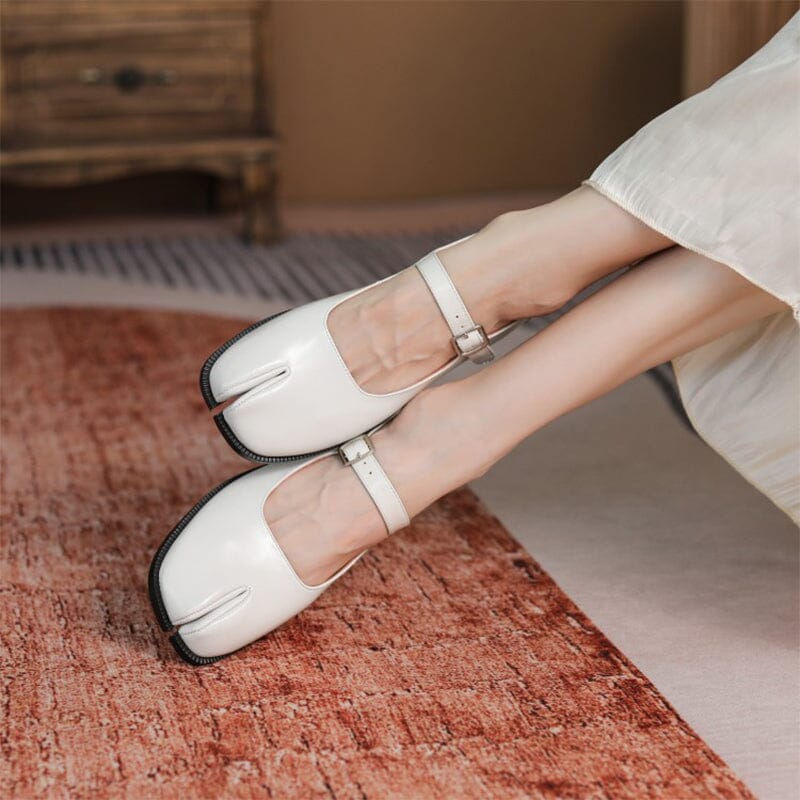 Ava&Rose™| Martha Leather Mary Janes