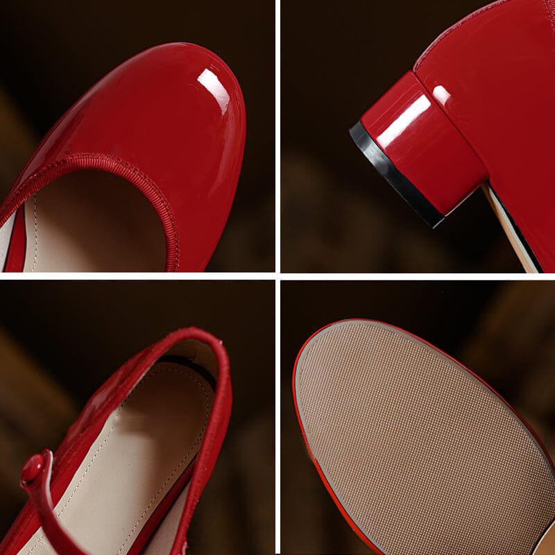 Ava&Rose™| Livy Leather Mary Janes