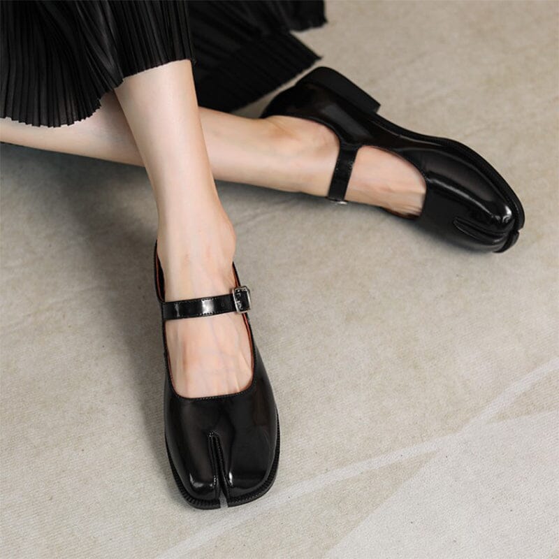 Ava&Rose™| Martha Leather Mary Janes