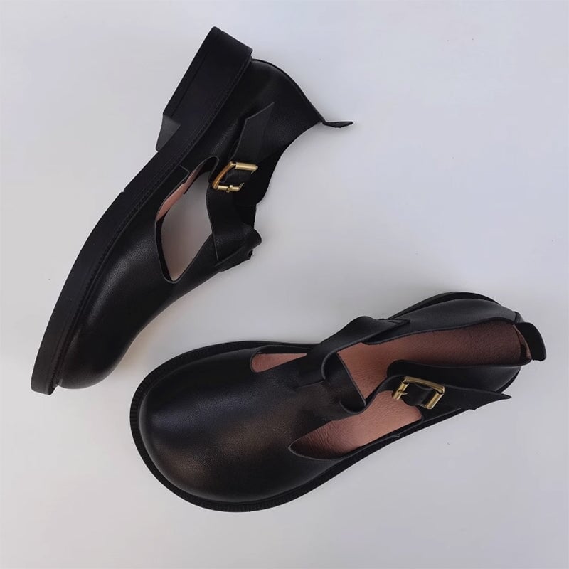Ava&Rose™| Colette Leather Mary Janes
