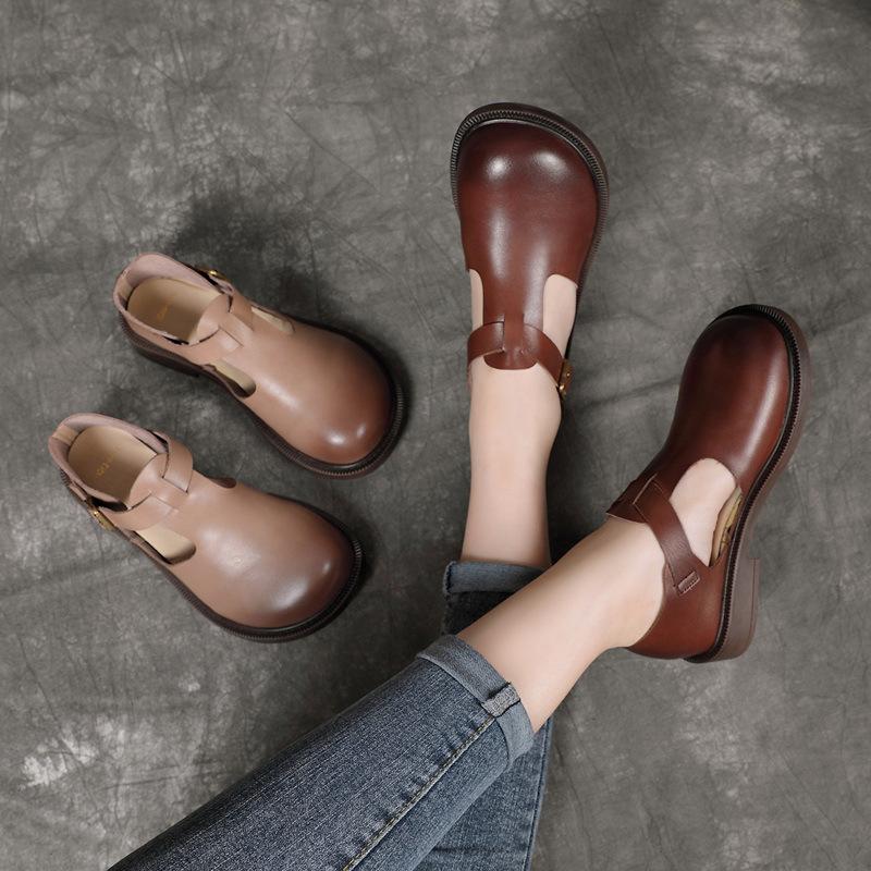Ava&Rose™| Colette Leather Mary Janes